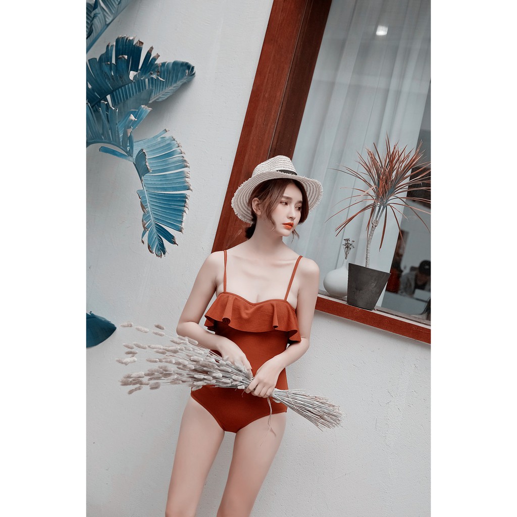 Bộ bơi liền cúp bèo ngực 2 màu (ảnh thật) | BigBuy360 - bigbuy360.vn