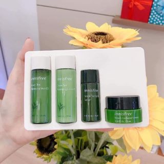 Bộ Dưỡng Da Dùng Thử Innisfree Trà Xanh Green Tea Special Kit EX Set (4 Sản Phẩm)