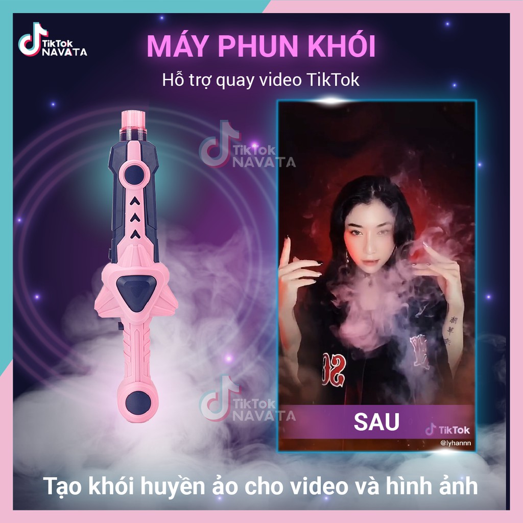 Máy phun khói cầm tay, phụ kiện hỗ trợ quay video TikTok tiện dụng