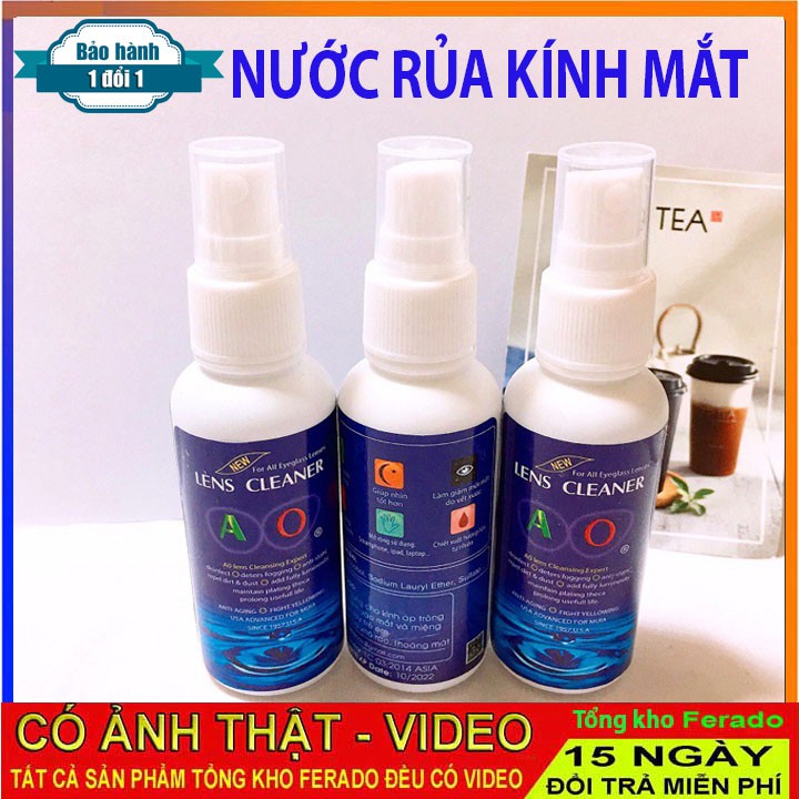 Nước Xịt Rửa Kính Mắt Chuyên Dụng