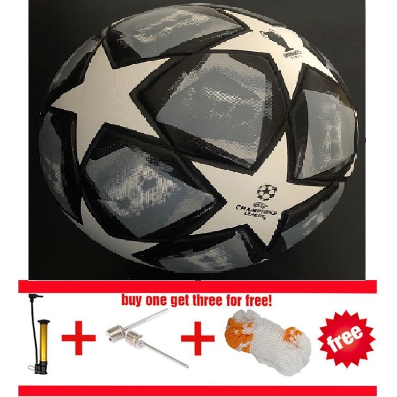 High quility 2021 Championns league official  match Size 5 Football soccer ball+free gift