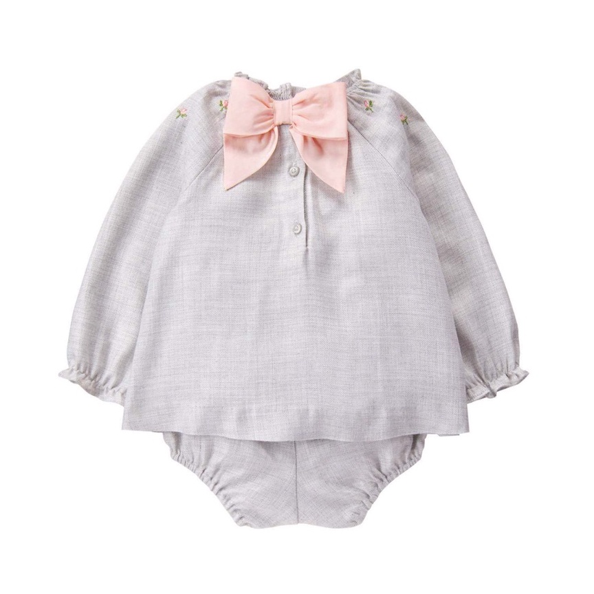 Bộ áo váy kèm quần chip bé gái Girl Collection
