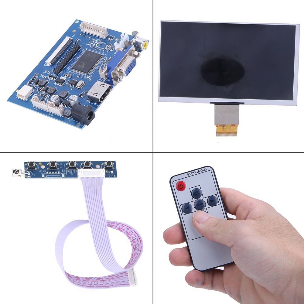 [Wholesale Price] Bộ màn hình LCD TFT 1024 * 600 7 inch có kết nối HDMI VGA cho máy Raspberry Pi 3