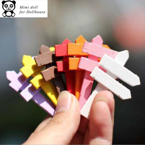 Bộ 2 cọc chỉ đường trang trí nhà búp bê cao 5cm minidoll