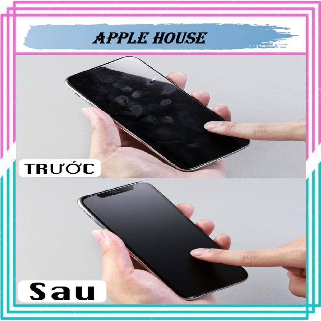 Kính Cường lực chống vân tay cho IPhone 7Plus Đến 12 PRO MAX- Apple  House