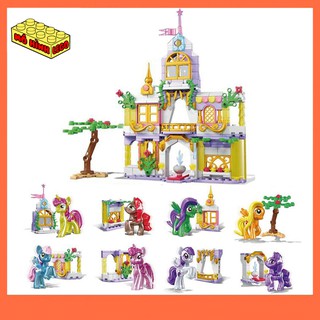 Đồ chơi xếp hình lego giá rẻ 8 trong 1 SY1449 mô hình những chú ngựa Pony bé nhỏ dễ thương chất liệu nhựa trong cho bé