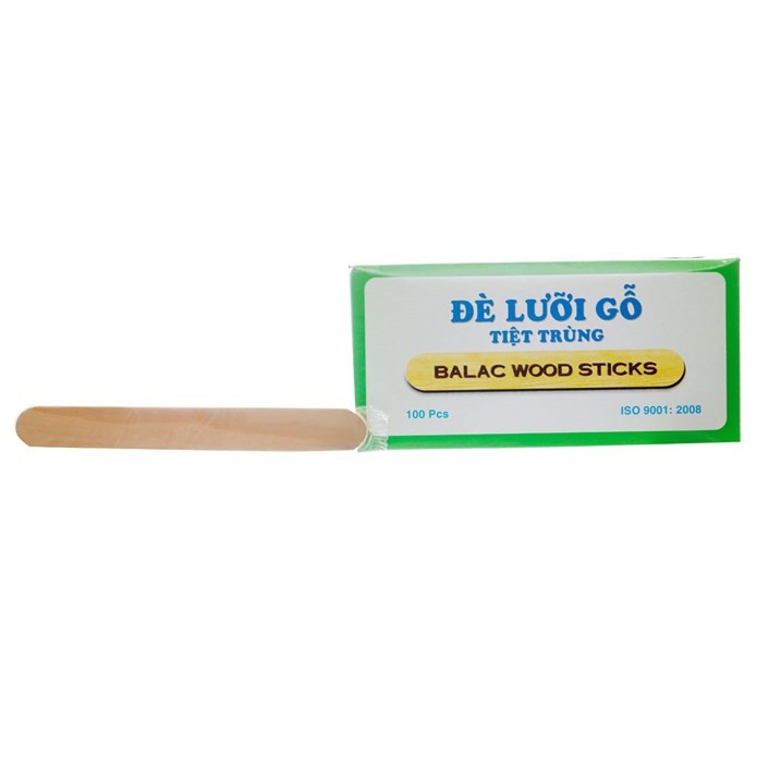 Que đè lưỡi tiệt trùng Balac Wood Sticks 100c