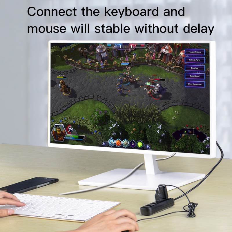 Đầu chia 4 cổng USB2.0 OTG có kèm dây