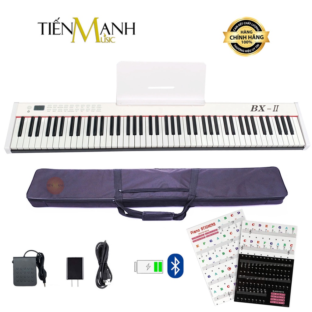 [Chính Hãng, Tặng Sticker] Đàn Piano Điện Bora BX-II - 88 Phím nặng Cảm ứng lực Có Loa BX2 BX-02