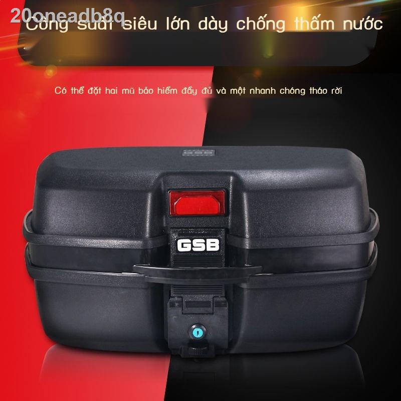 20oneadb8qHộp đuôi xe máy đa năng cực lớn có thể tháo rời cốp điện dày hộp đựng đồ hình chữ nhật