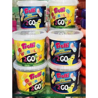 kẹo dẻo con sâu trolli dạng hủ 150g