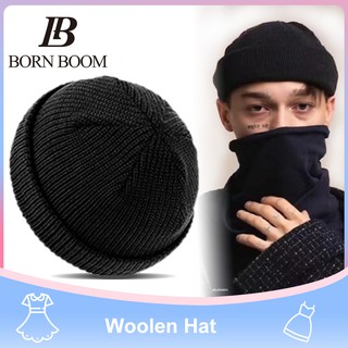 BornBoom Woolen Hat Skullcap Fashion Unisex Hats Knitted Hat Brimless Cap Colorful Beanie Warm Hat Outdoor Knitted Cap for Boys Girl