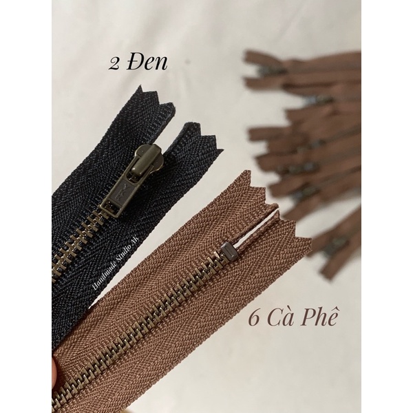 Dây Kéo YKK - Đầu Khoá Chữ Nhật/ 20cm