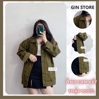 Áo Khoác Kaki Jean Basic | Nhiều Màu | Nhiều Size | Basic | Thời Trang | GinStore