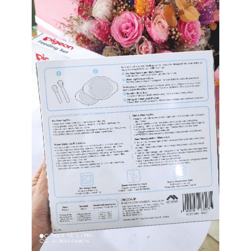 Bộ bát thìa tập ăn Mini Pigeon