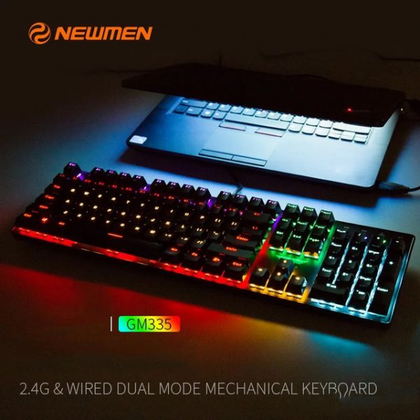 Bàn phím cơ không dây Dual Mode Newmen GM335 - Wirless,Type-C,Hotswap - Hàng chính hãng
