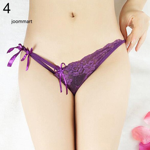 ★Hàng Có Sẵn!★ Quần Lót Lọt Khe Phối Ren Quyến Rũ Dành Cho Nữ