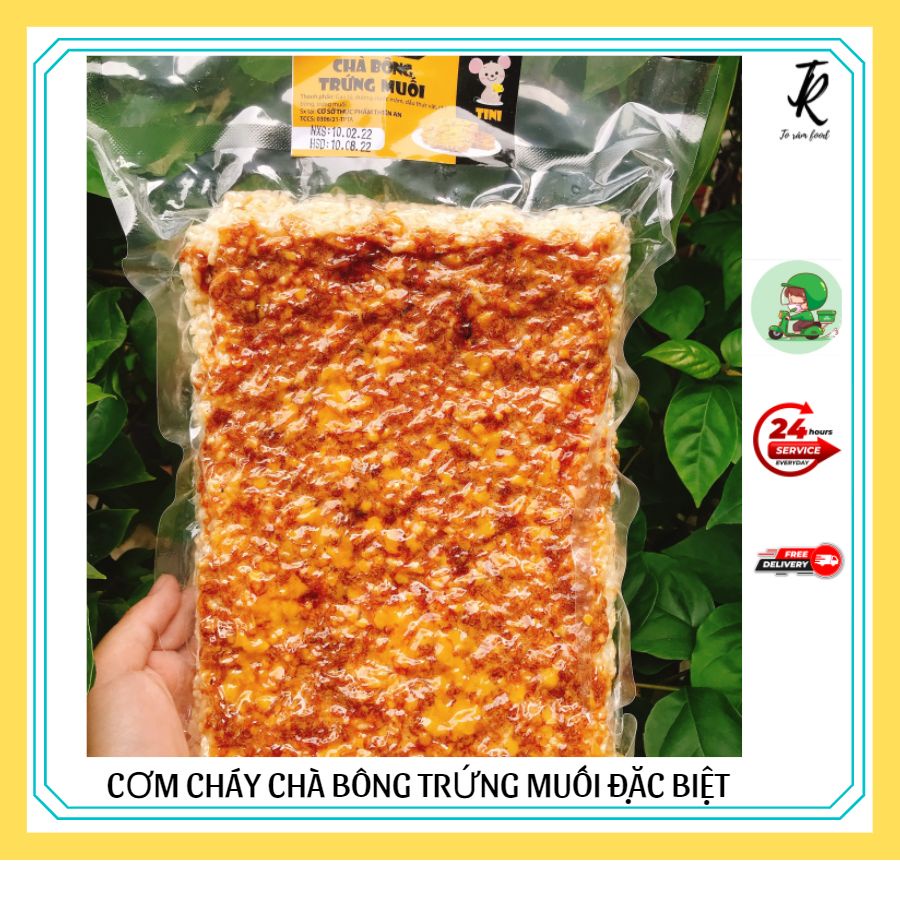 Cơm Cháy Chà Bông Trứng Muối Mặn Ngọt Đậm Vị Siêu Ngon 250Gr [ Ăn Vặt Tờ Râm ]