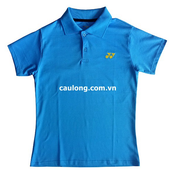 Áo Cầu Lông Nam Nữ Cổ Bâu Yonex Logo Xanh Ya