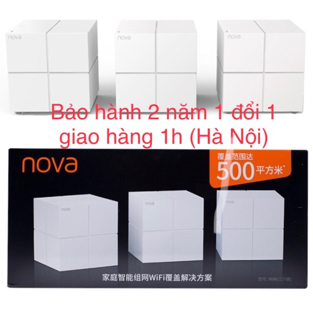 Wifi Tenda Nova Mesh Mw6 Pack1, Pack2, Pack3 Tốc độ 1200Mbps Xuyên Tường 150m2 ...