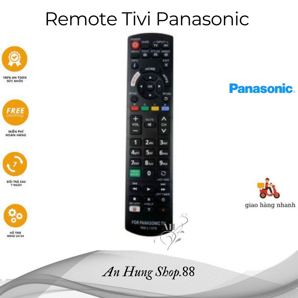 Remote Tivi panasonic (Điều Khiển Tivi LCD Smart Panasonic).