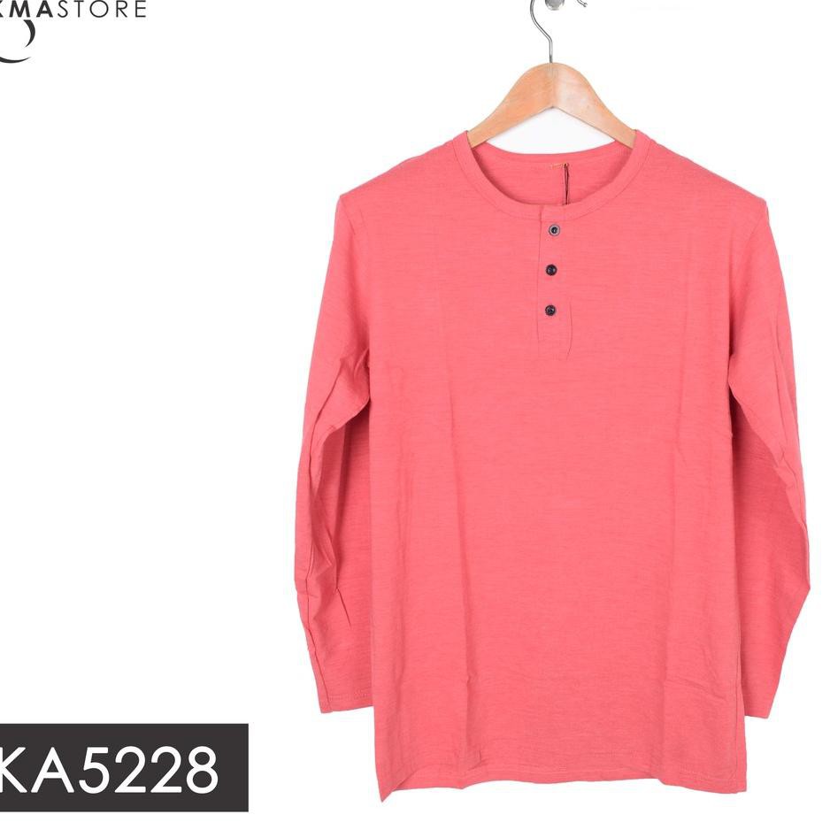 Áo Thun Cotton Dài Tay Pdqiq Henley / Button Ka5021 / Ka5022 / Ka502