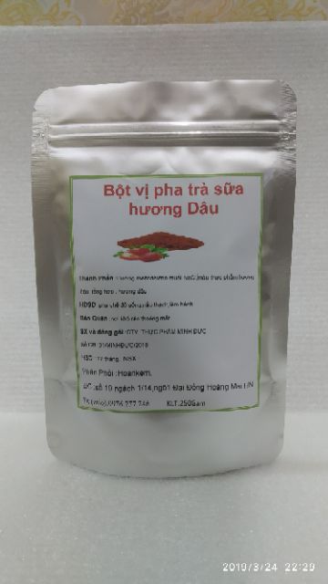 Bột vị pha trà sữa hương dâu 250g | BigBuy360 - bigbuy360.vn
