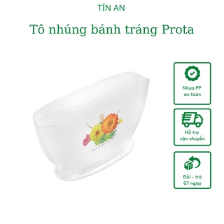 Tô nhúng bánh tráng Prota 3 ngăn loại hoa lớn PT-930