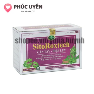 Bột cần tây giảm cân SITO ROXTECH bổ sung diệp lục hỗ trợ giảm cân, giảm mỡ - Hộp 30 gói ( dùng trong 15 ngày )