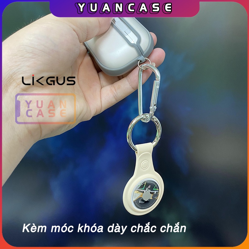 Case Airtag, ốp TPU dẻo Likgus cho Airtag kèm móc khóa - Hàng Nhập Khẩu