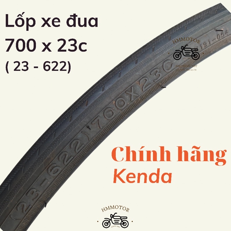 Lốp (vỏ) xe đạp Kenda 700x23c (23-622) xe đua, xe thể thao