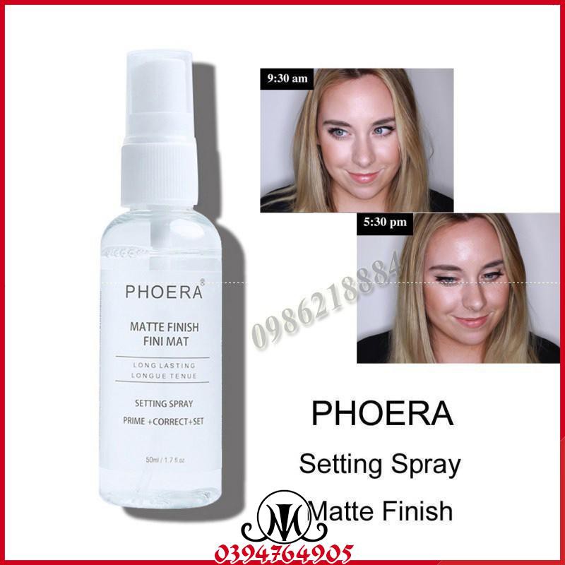 Xịt cố định lớp trang điểm PHOERA dưỡng ẩm kiềm dầu MO23 | BigBuy360 - bigbuy360.vn