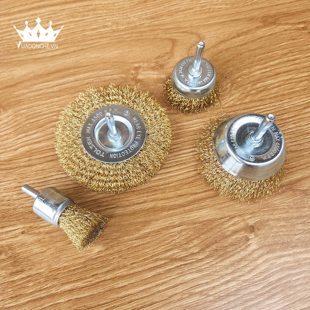 Chén Cước Đánh Gỉ, Chổi Cước Đồng Đánh Gỉ Tolsen Nhiều Size 24/50/75/100mm Chính Hãng - Vua Đồ Nghề