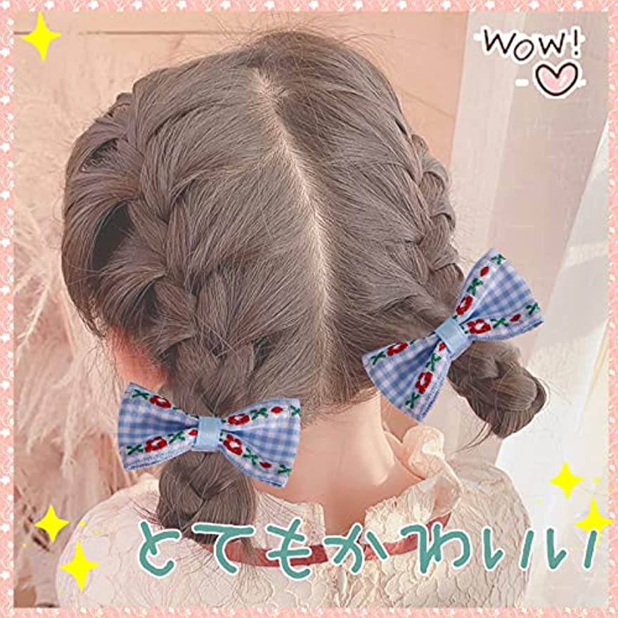 Set 10 Kẹp Tóc Ruy Băng Co Giãn Dễ Thương Cho Bé Gái
