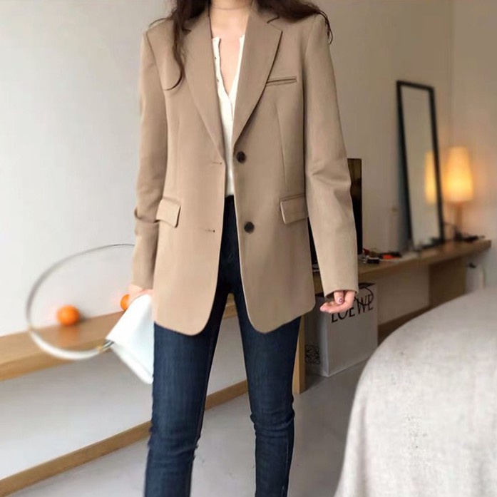 Áo Khoác Blazer Phong Cách Hàn Quốc Thanh Lịch Dành Cho Nữ