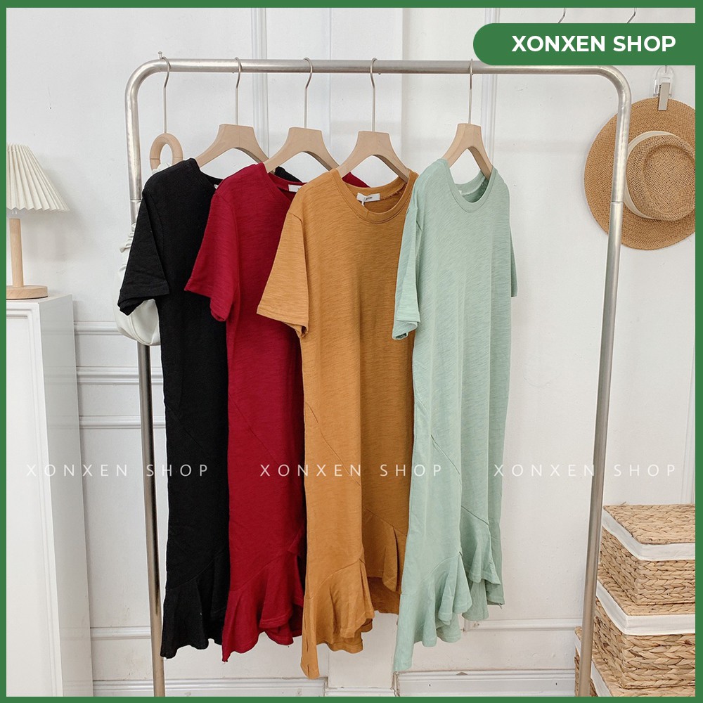 VÁY THUN ĐUÔI CÁ CHẤT THUN MỀM MỊN XONXEN FREE SIZE MÃ 5009