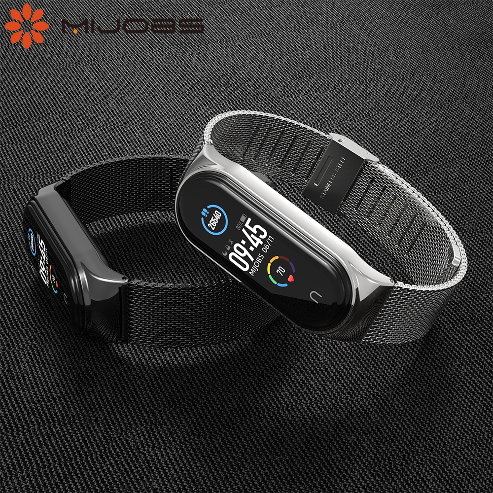 Dây Đeo Kim Loại Cho Đồng Hồ Thông Minh xiaomi mi band 6 5 4 3