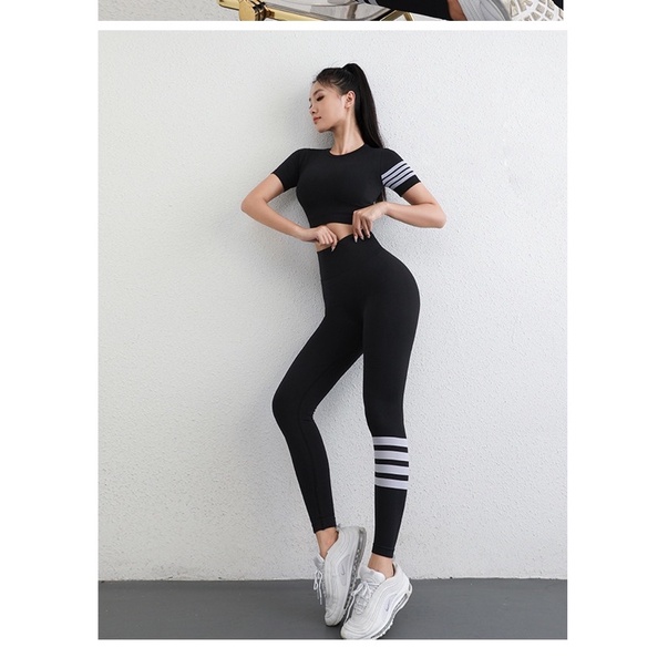 Bộ đồ thể thao cọc tay + Quần dài chun mông .Giao nhanh 2h Tphcm