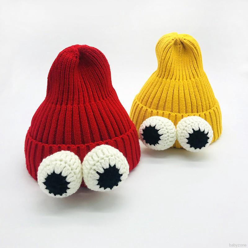 Autumn Winter Baby Cute Cartoon Big Eyes Headgear Cap