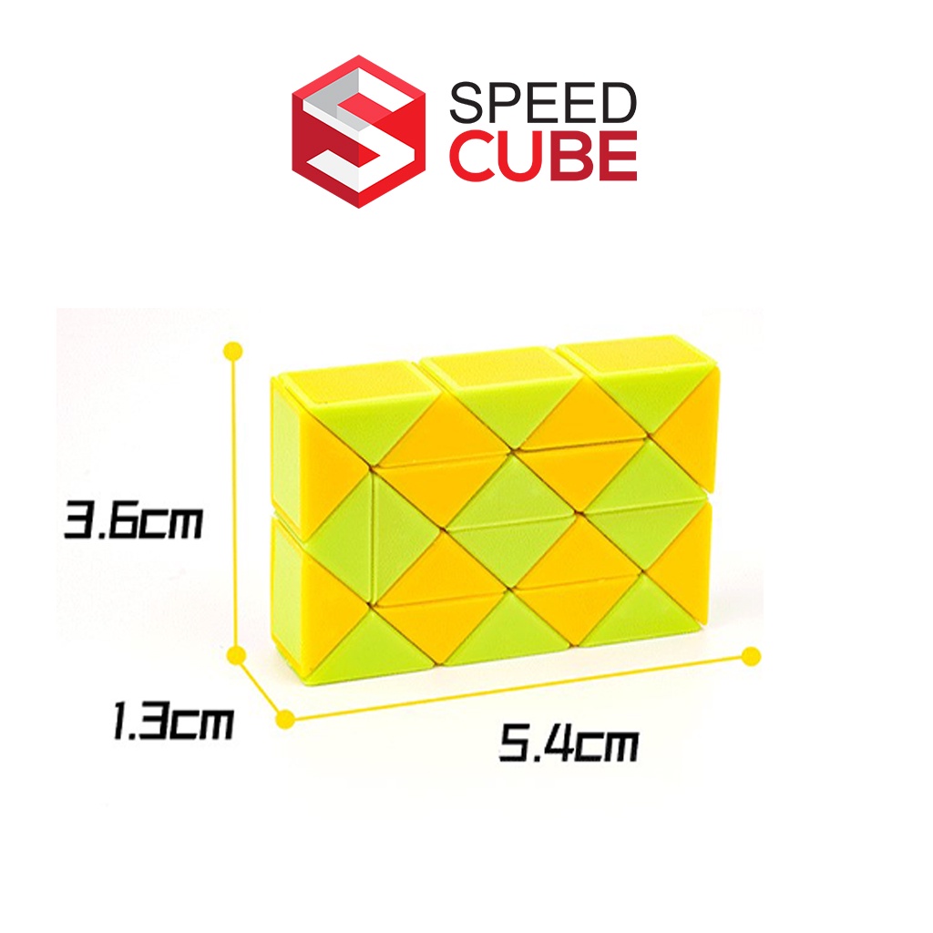 Diansheng snake rubik rắn biến thể snake 22cm * 1,2cm *0,9cm màu ngẫu nhiên - shop speed cube