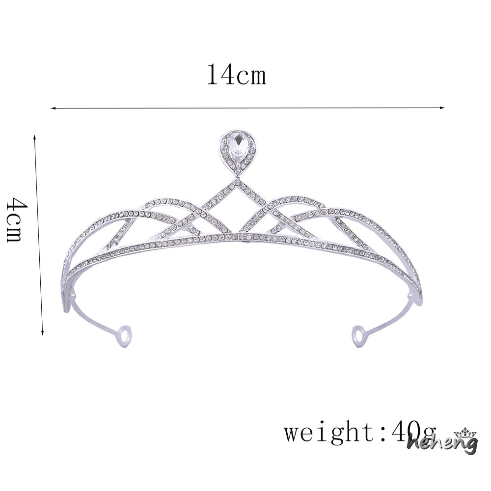 Vương Miện Đội Đầu Đính Kim Cương Giả Dùng Cho Cô Dâu