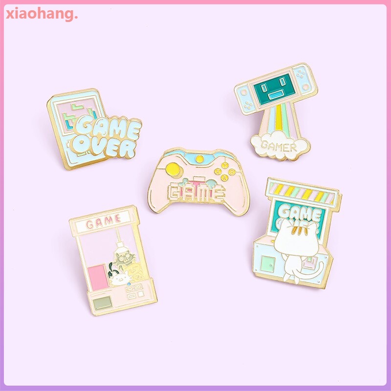 Ghim cài áo tùy chọn kiểu dáng phong cách máy chơi game hoạt hình