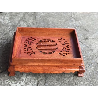 Khay trà trơn gỗ Hương cao cấp
