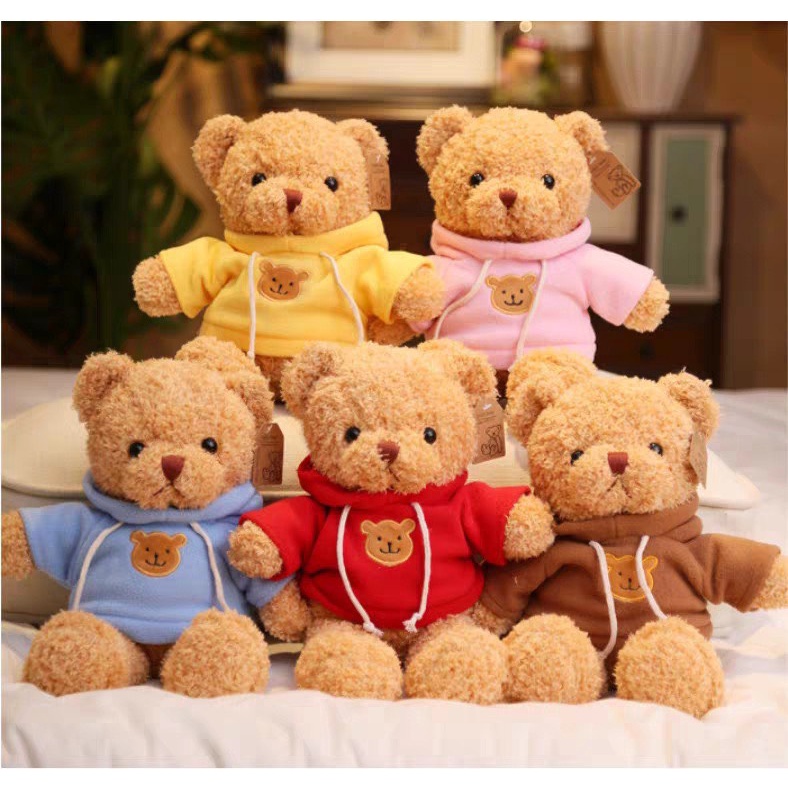 Gấu Bông Teddy Head Tales Thú Nhồi Bông Lông Xù Size Mini 30cm