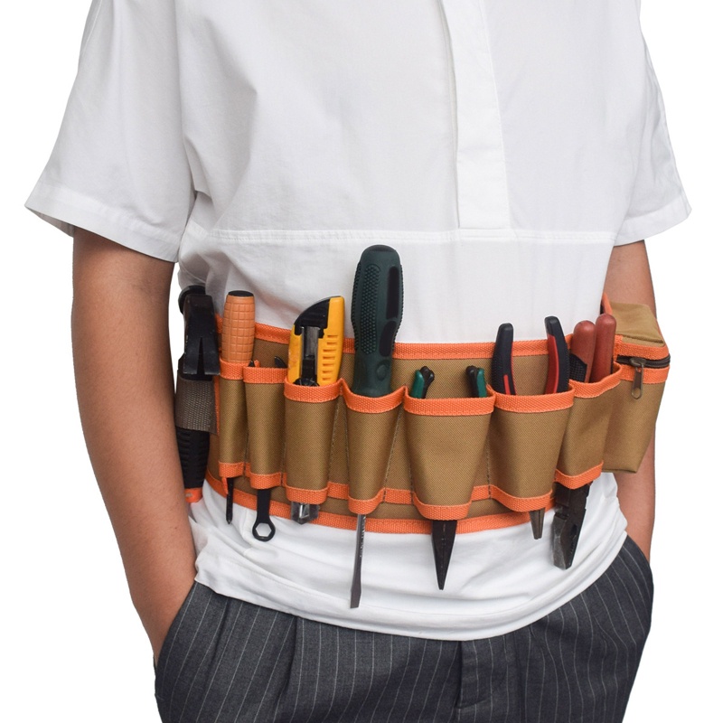 Túi Vải Canvas Đựng Dụng Cụ Sửa Chữa Đeo Hông Tiện Lợi