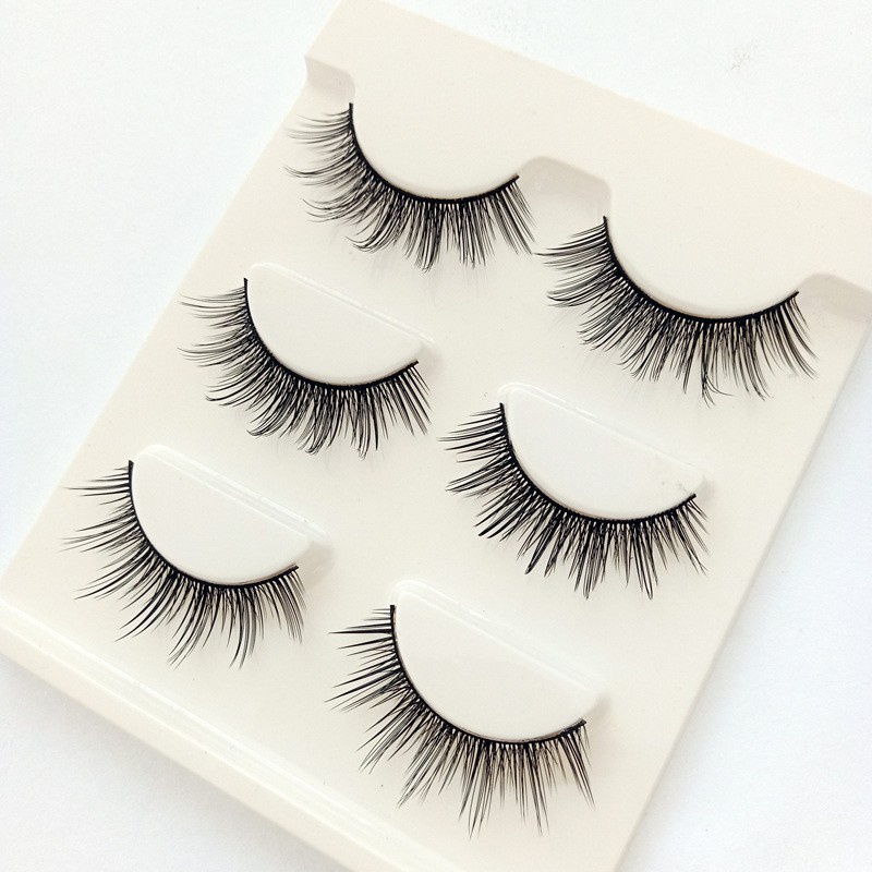 Set 3 cặp lông mi giả 3D cong dày hiệu BEAUTY GLAZED | BigBuy360 - bigbuy360.vn