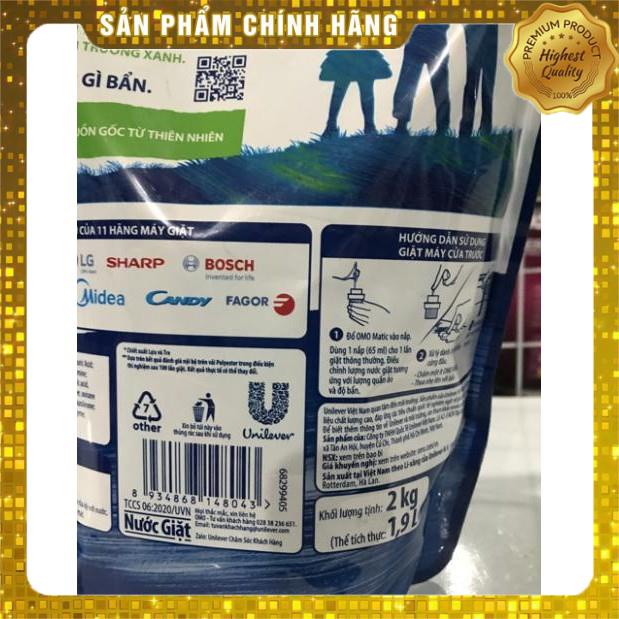 Túi Nước Giặt OMO Matic Bền Đẹp Cửa Trước 2kg