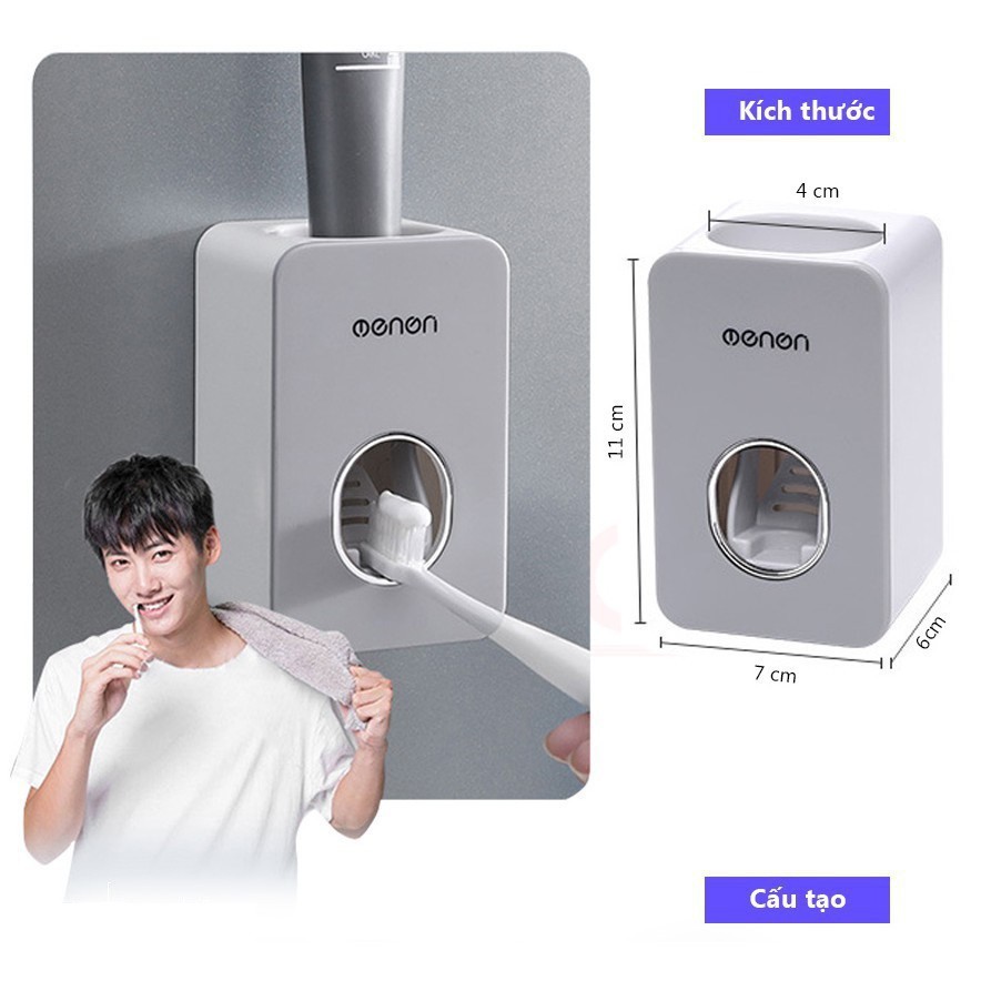 Kệ Nhả Tắm Nhả Kem Đánh Răng Tự Động1 Cốc OENEN ,Nhả Kem Rời Đánh Răng Tự Động Không Kèm Cốc Đánh Răng Móc Treo Bàn Chải