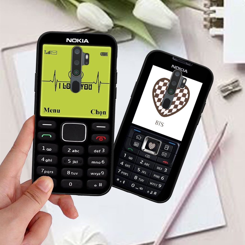 Ốp Oppo A5 2020 / A9 2020 bộ hình điện thoại nokia huyền thoại , BTS , Vpop cute