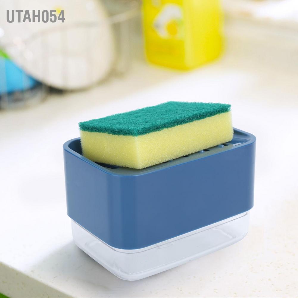 [Hàng Sẵn] Dish Soap Dispenser Press Type Automatic Liquid for Kitchen Sink Countertop【Utah054】